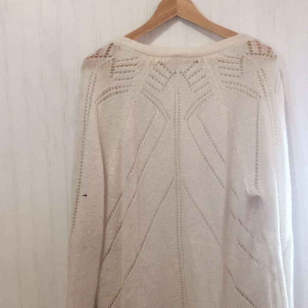 Oversized cream Cardigan